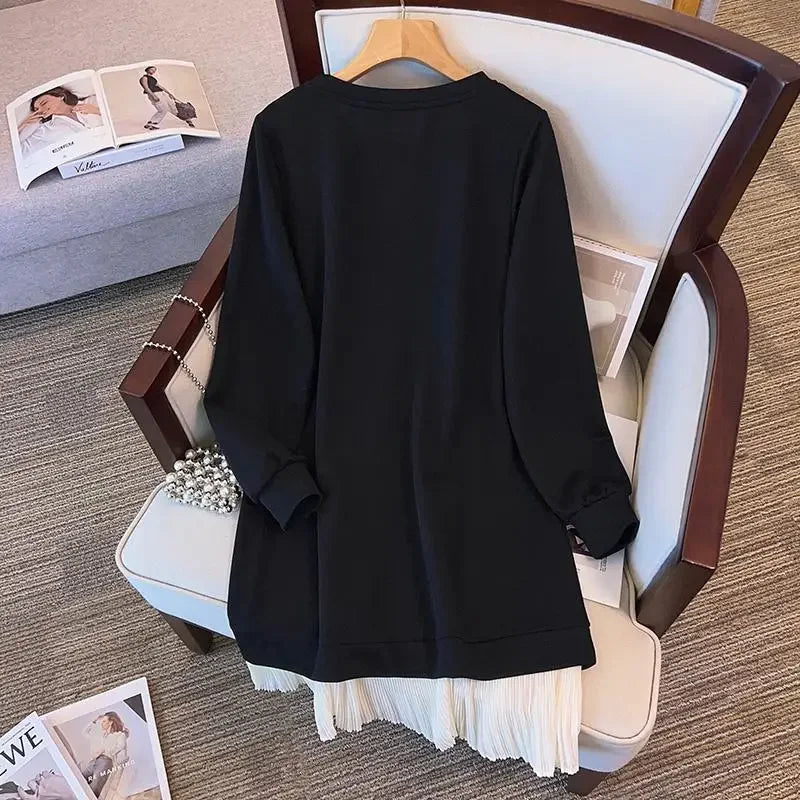 Versatile Solid Color Long Sleeve Casual Dress for Women - Image 10