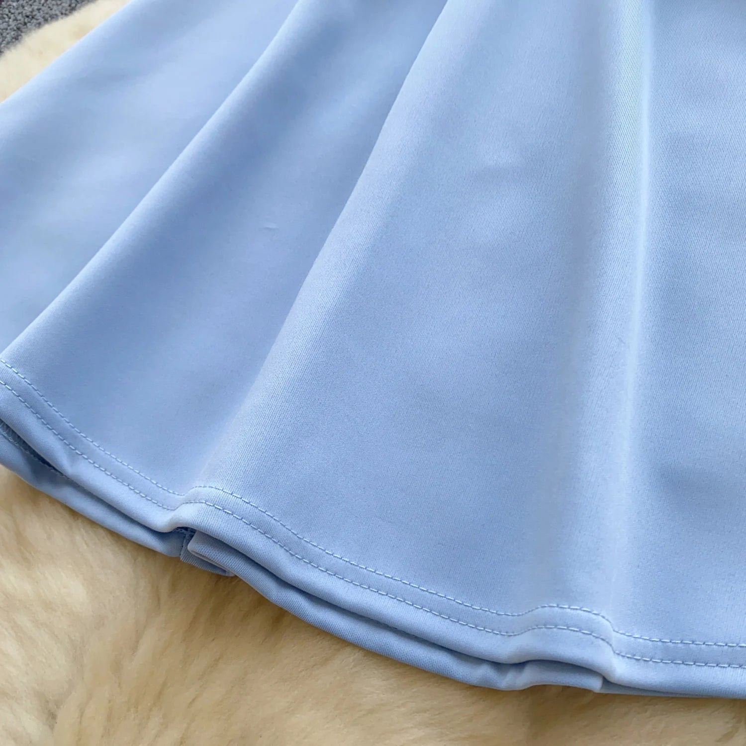 Chic A-Line Pleated Short Sleeve Evening Dress - Image 23