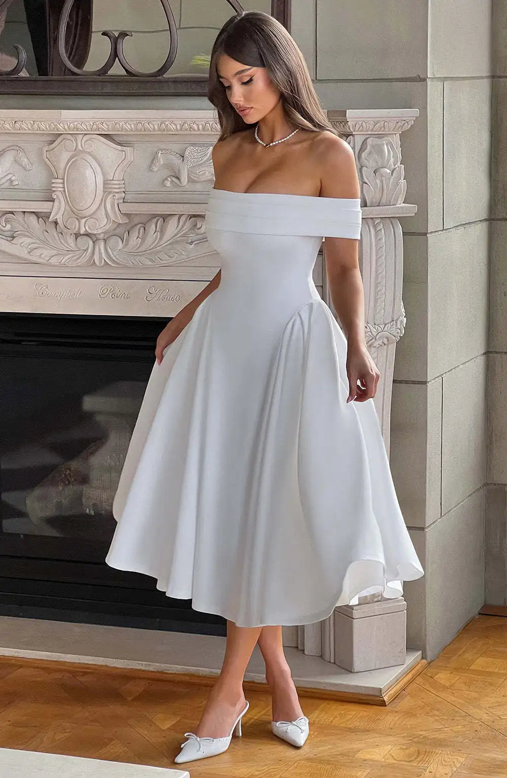Elegant Strapless High Stretch Pleated Evening Dress for Women - Image 24