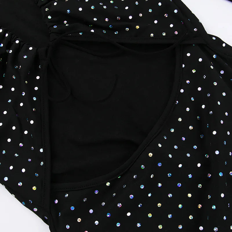 Sexy Hollow Out Glitter Maxi Dress for Clubs - Image 20