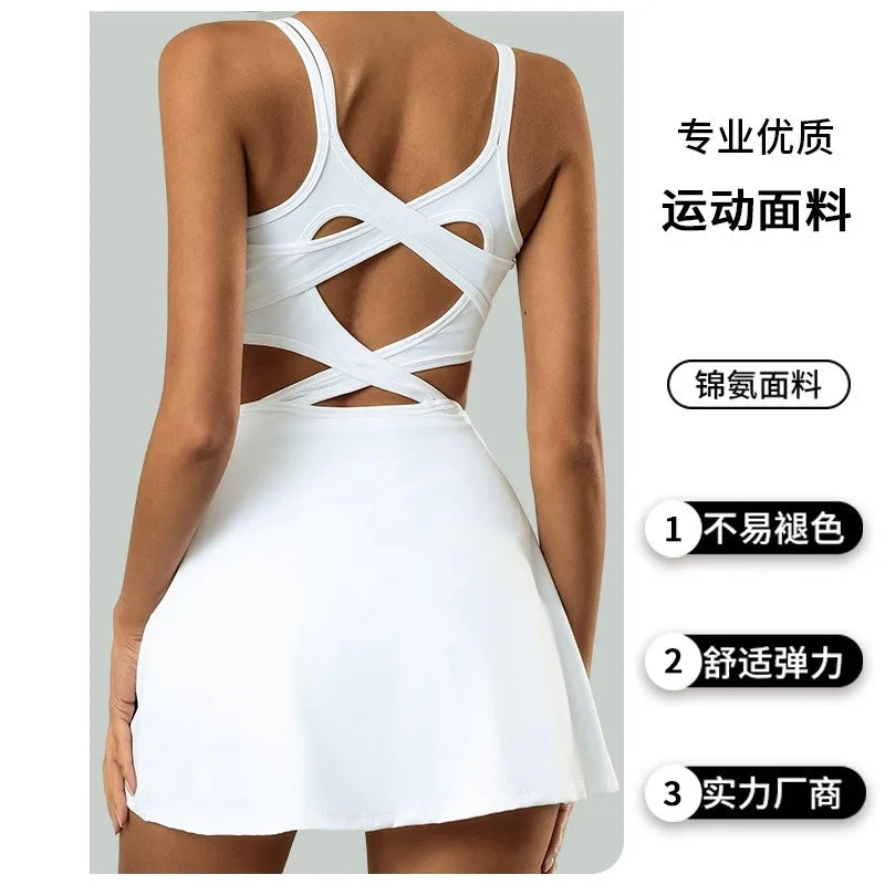 High-Performance Women's Sports Jumpsuit with Chest Pad - Image 7