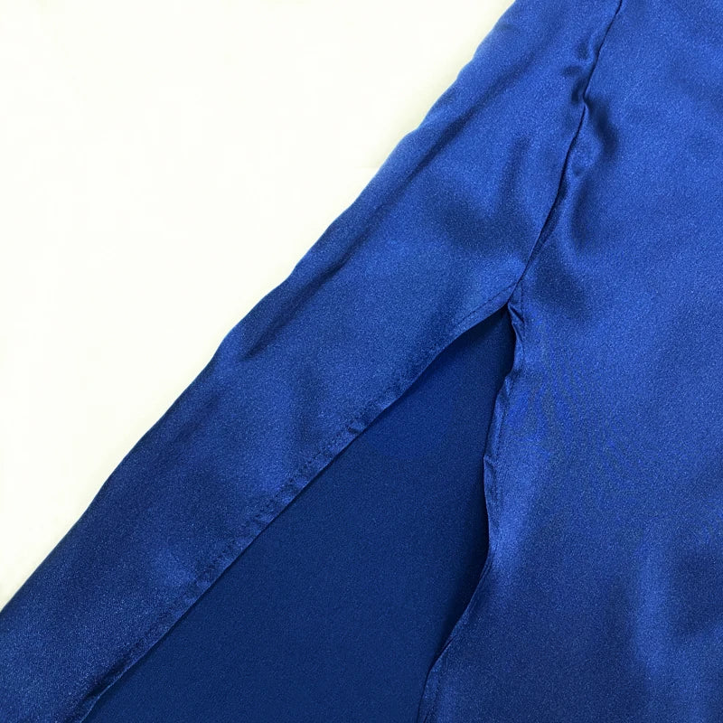 Summer Maxi Dress with Slit and Lace-Up Detail - Image 16