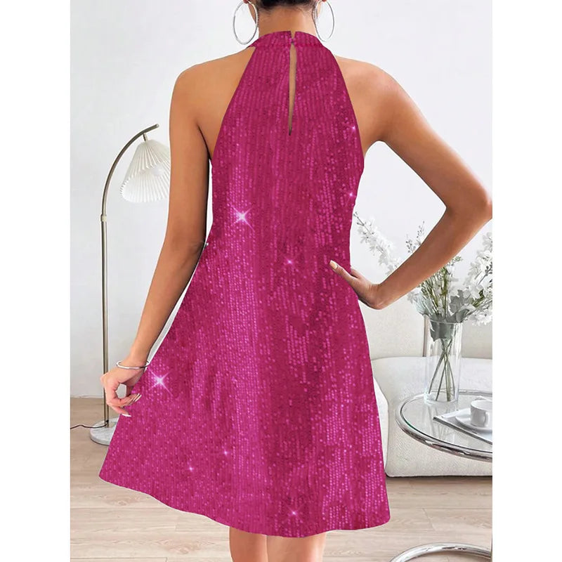Summer Off-the-Shoulder Sequined Dress for Women - Image 8