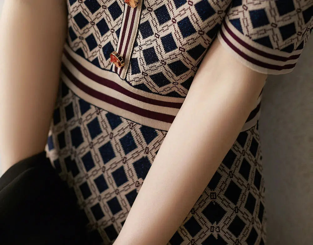 Casual Short Sleeved Knitted Sweater Dress for Women - Image 13