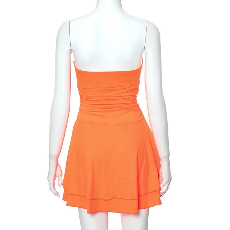 Off-Shoulder Ruffled Bodycon Mini Dress for Women - Image 15