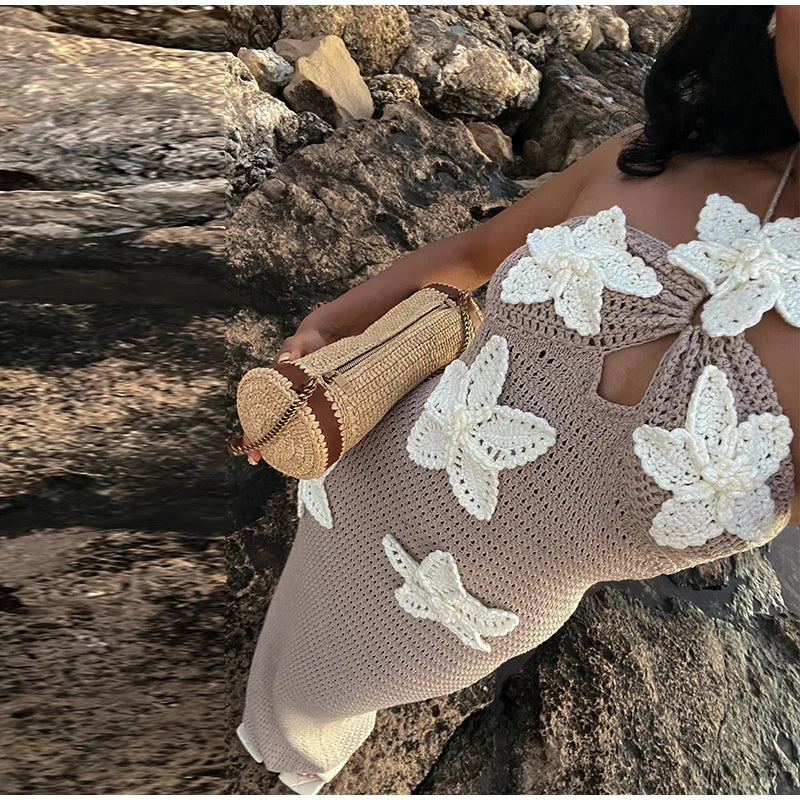 Sexy See-Through Halter Mini Beach Dress for Women - Image 23