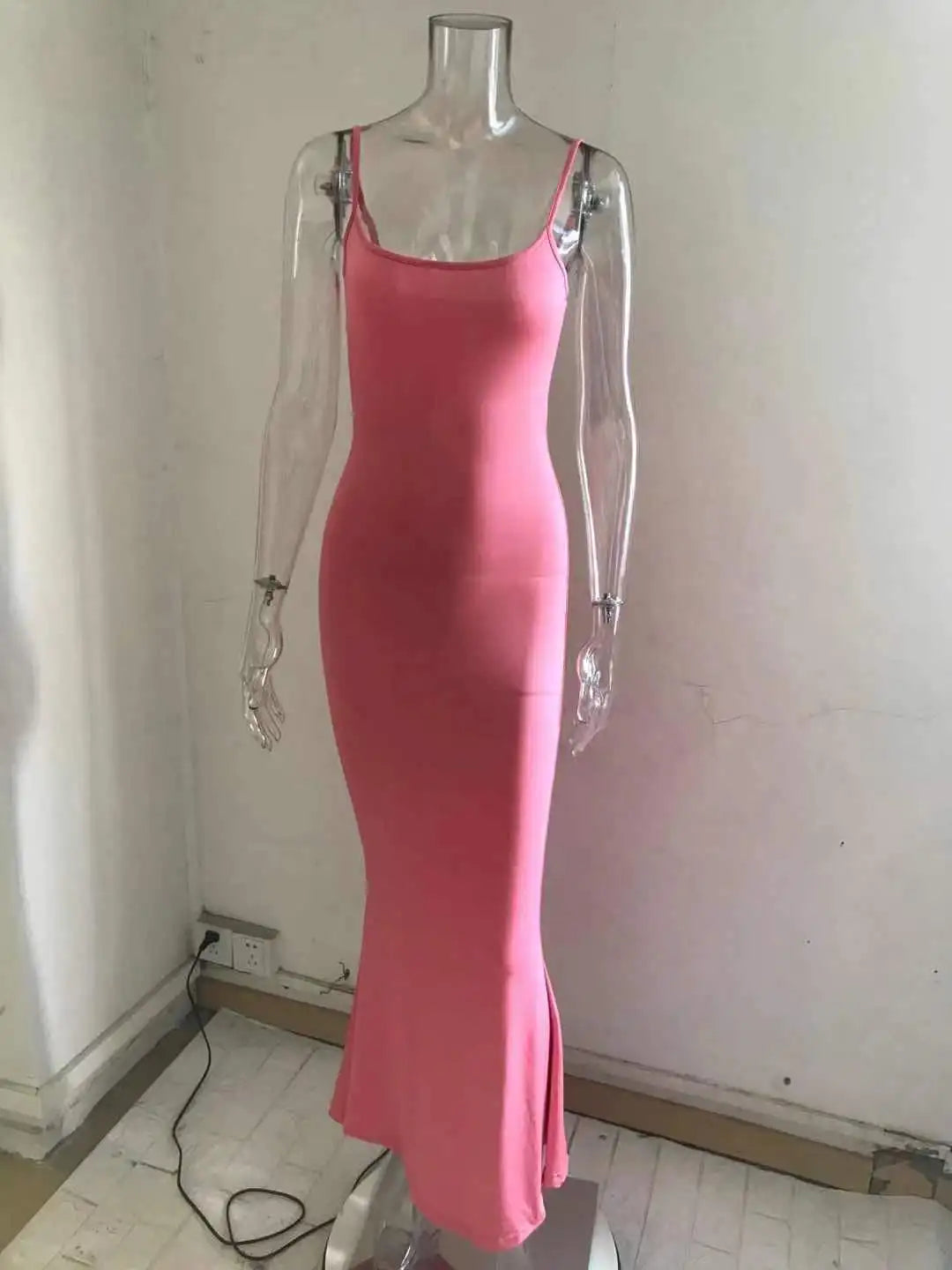 Elegant Spaghetti Strap Long Dress for Women - Image 26