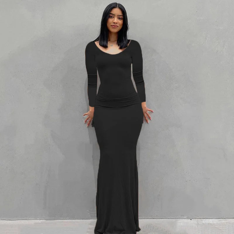 Elegant Spaghetti Strap Long Dress for Women - Image 28
