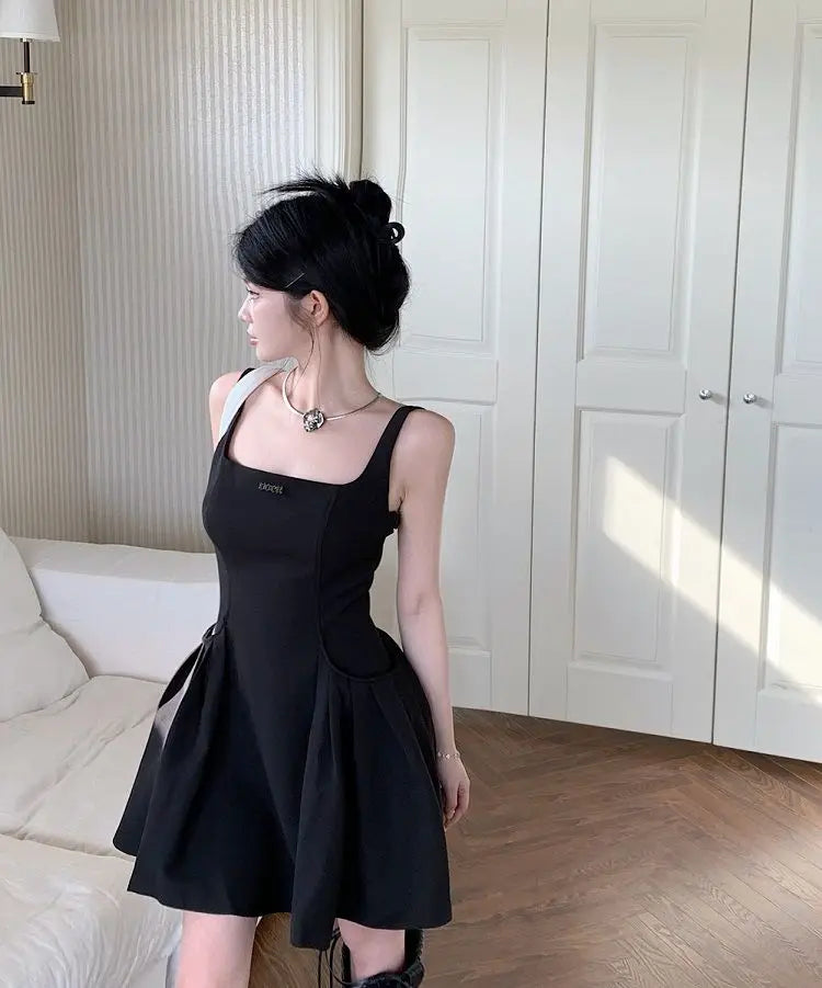 Chic Summer Square Neck Sleeveless A-Line Mini Dress - Image 22