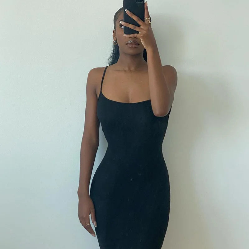 Elegant Spaghetti Strap Long Dress for Women - Image 25
