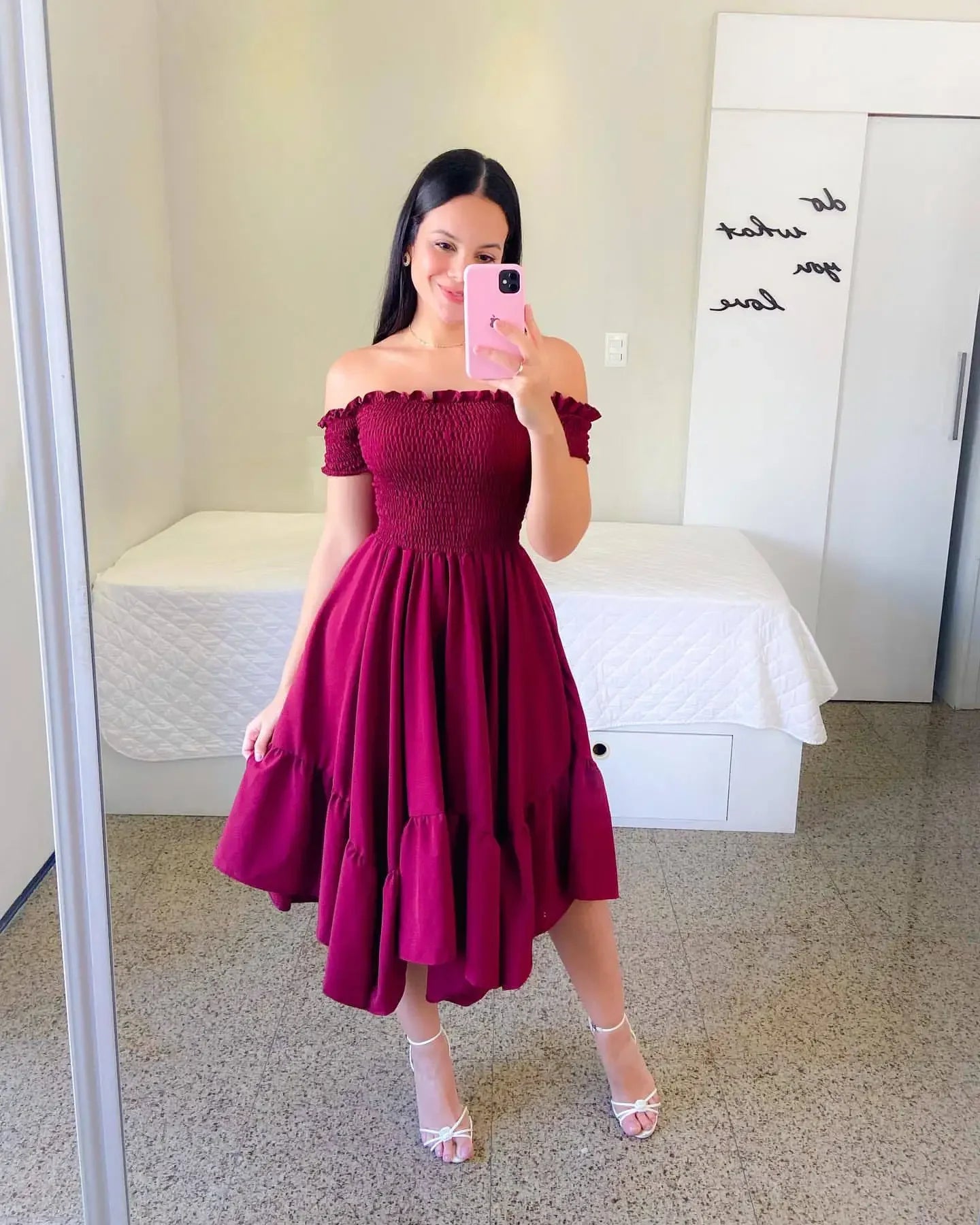 Elegant Off-Shoulder Summer Floral Dress for Women - Image 14