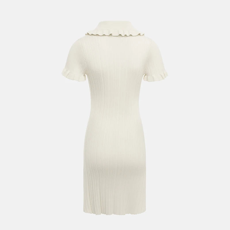 Elegant High Waist Ruffled Mini Dress for Women - Image 16