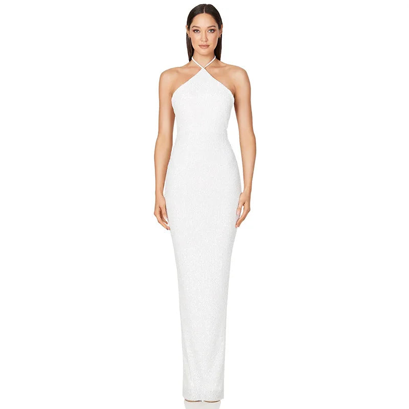 Elegant Sequin Long Dress for Weddings and Prom - Image 4
