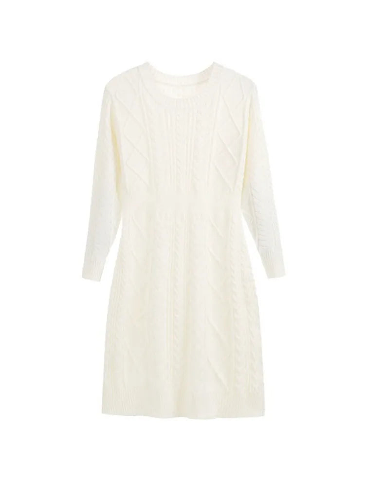 Soft Cozy Wool Knit Mini Dress for Autumn/Winter - Image 5