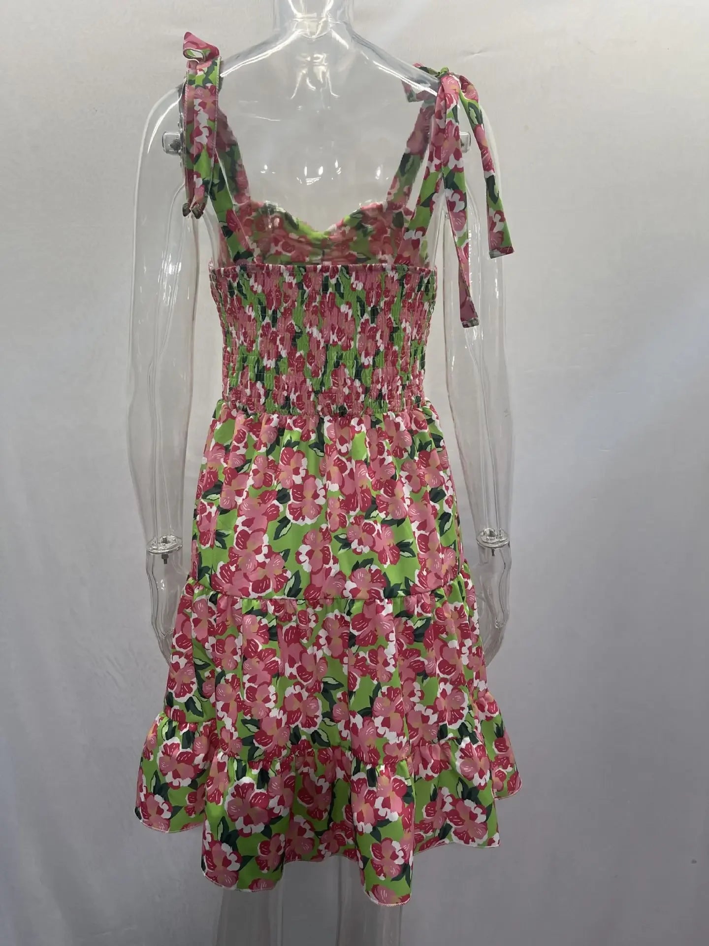 Floral Mini Boho Dress for Women - Sleeveless & Stylish - Image 6