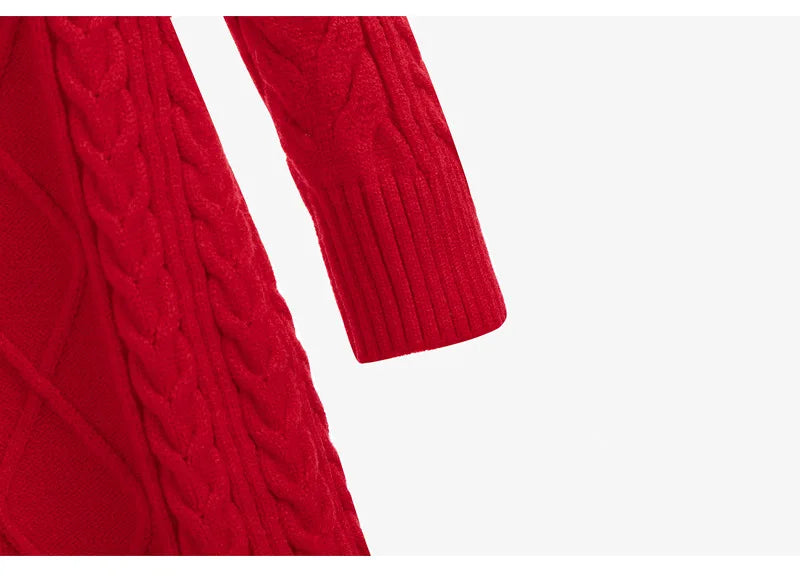 Soft Cozy Wool Knit Mini Dress for Autumn/Winter - Image 18