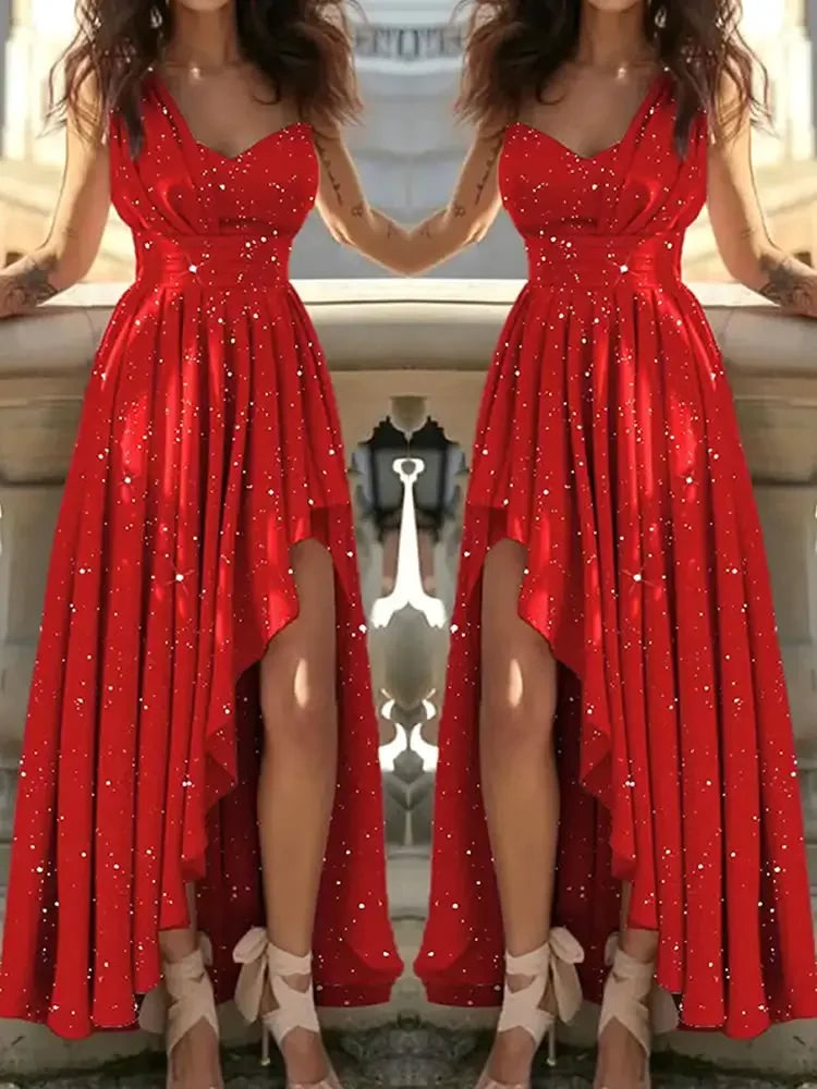 Chic Red Cocktail Dress for Elegant Evening Occasions