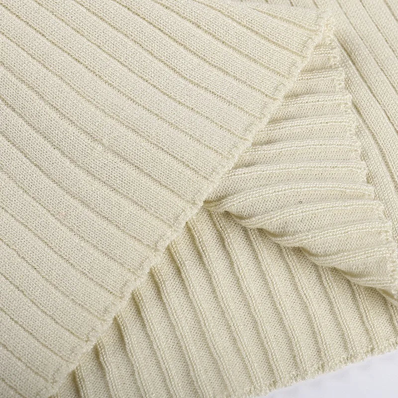 Chic Ribbed Knit Sweater Dress for Women - Image 17