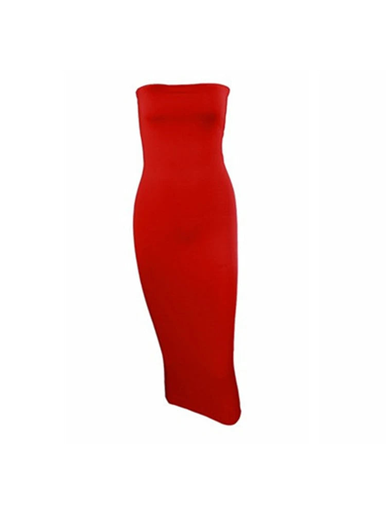 Off Shoulder Strapless Bodycon Dress for Summer Parties - Image 7