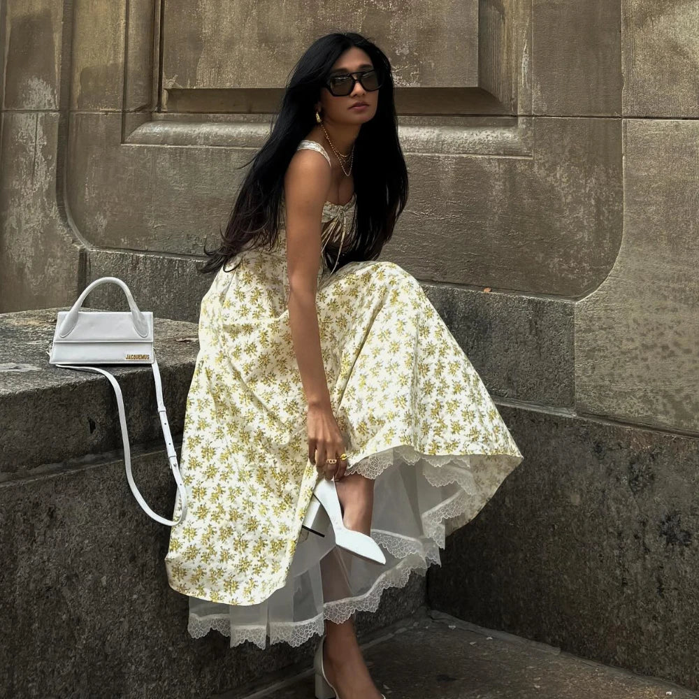 Floral Print Midi Dress for Summer Parties and Casual Wear - Image 7