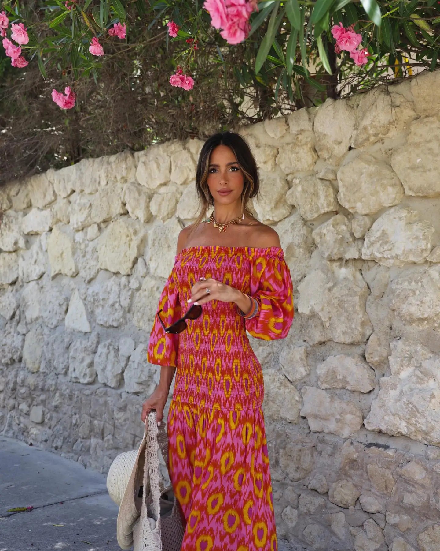 Stylish Off-Shoulder Ruffle Midi Dress for Summer Events - Image 34