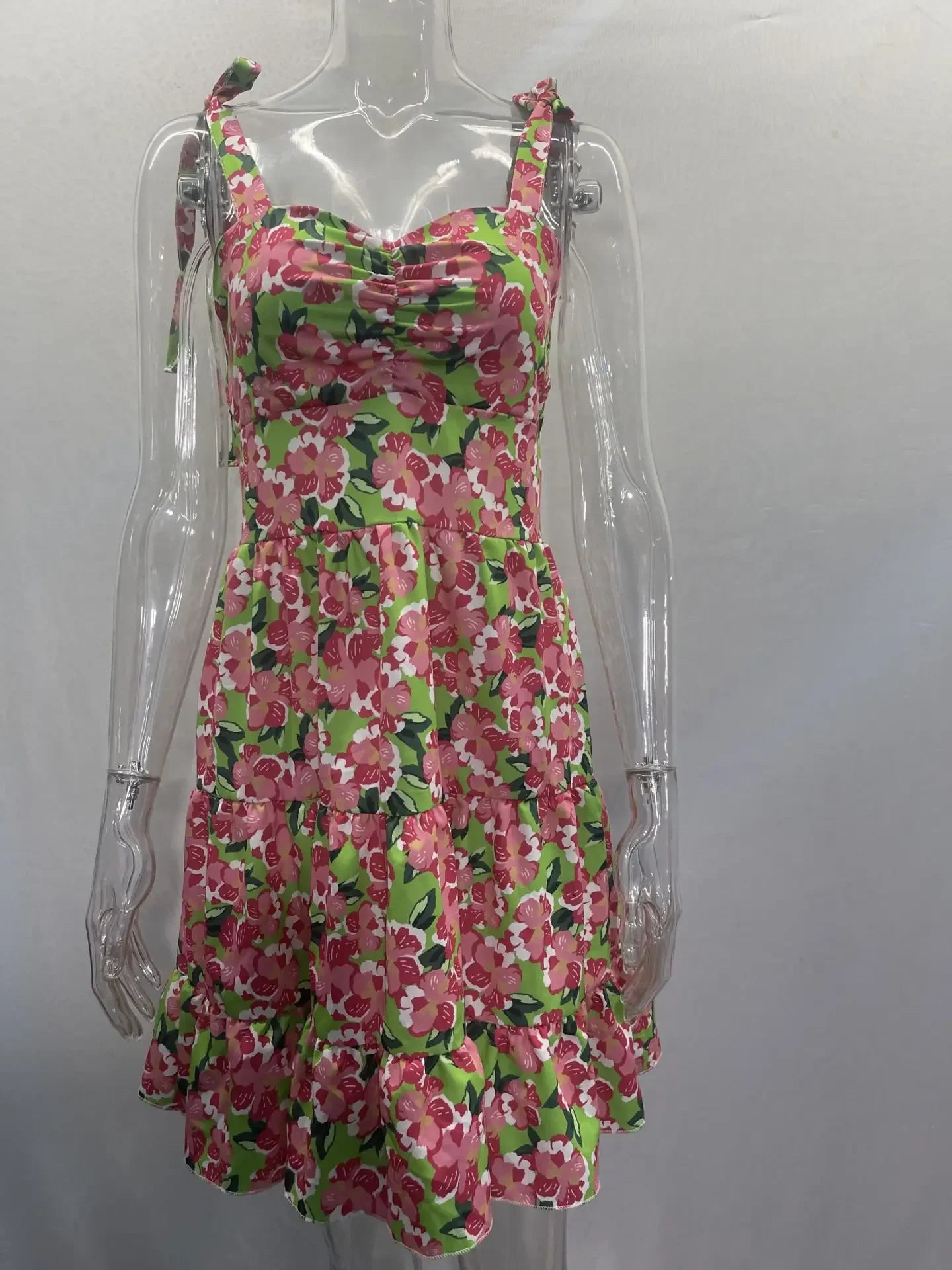 Floral Mini Boho Dress for Women - Sleeveless & Stylish - Image 5