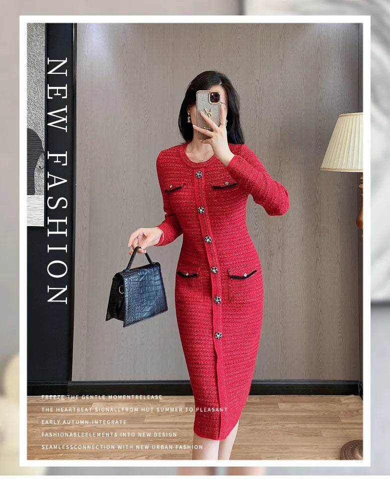 Chic Long Sleeve Striped Knitted Pullover for Women - Image 8