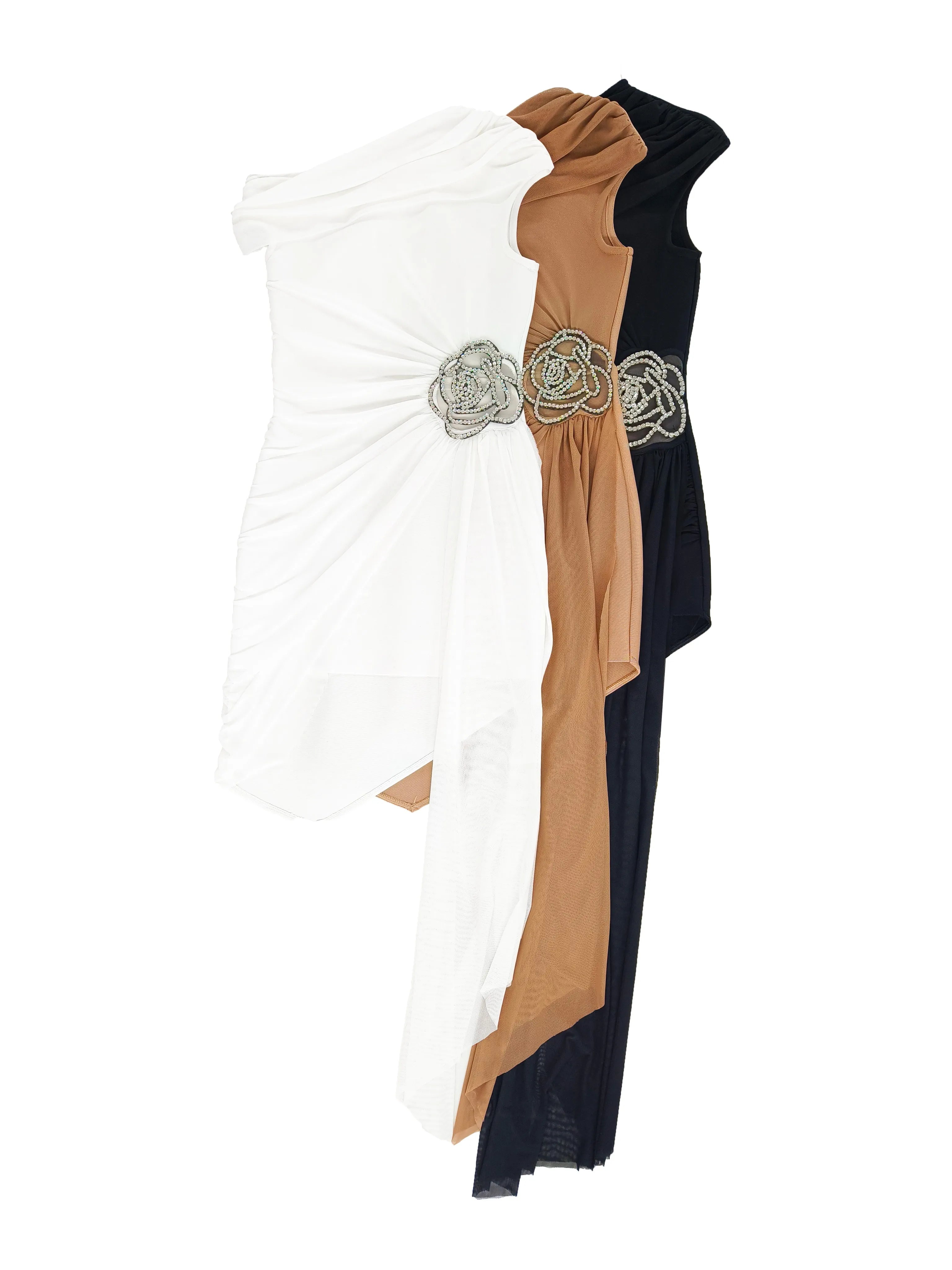 Elegant Black One-Shoulder Bodycon Dress for Formal Events - Image 11