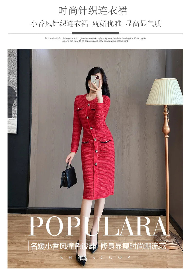 Chic Long Sleeve Striped Knitted Pullover for Women - Image 9