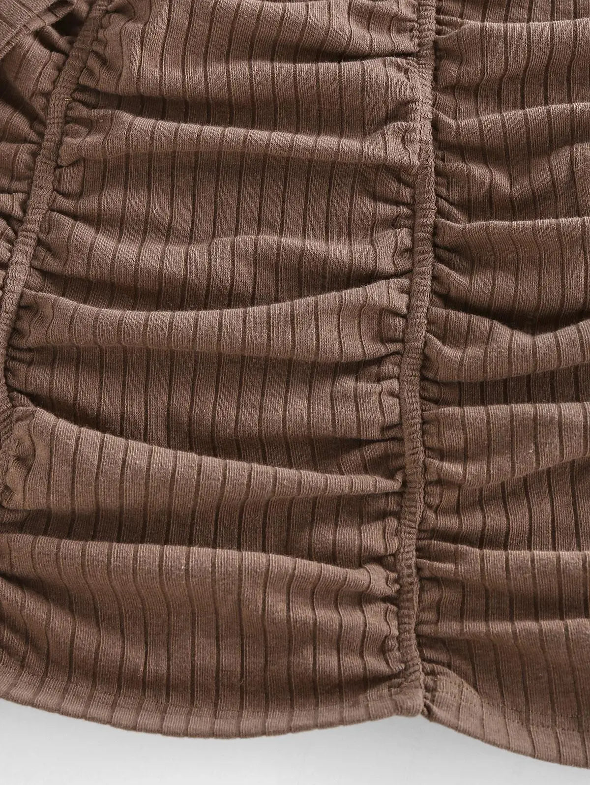 Stylish Ruched Ribbed Bodycon Mini Dress for Every Occasion - Image 5