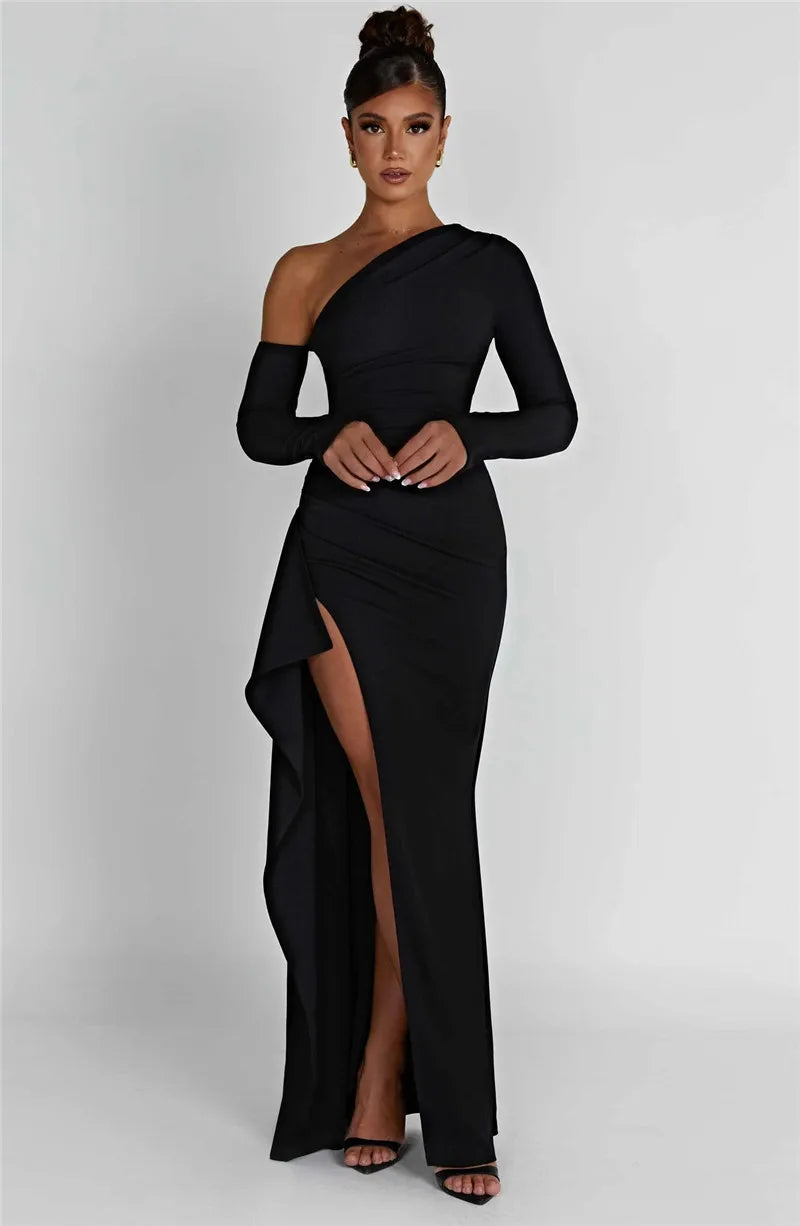 Backless Thigh High Split Maxi Dress for Women - Image 23