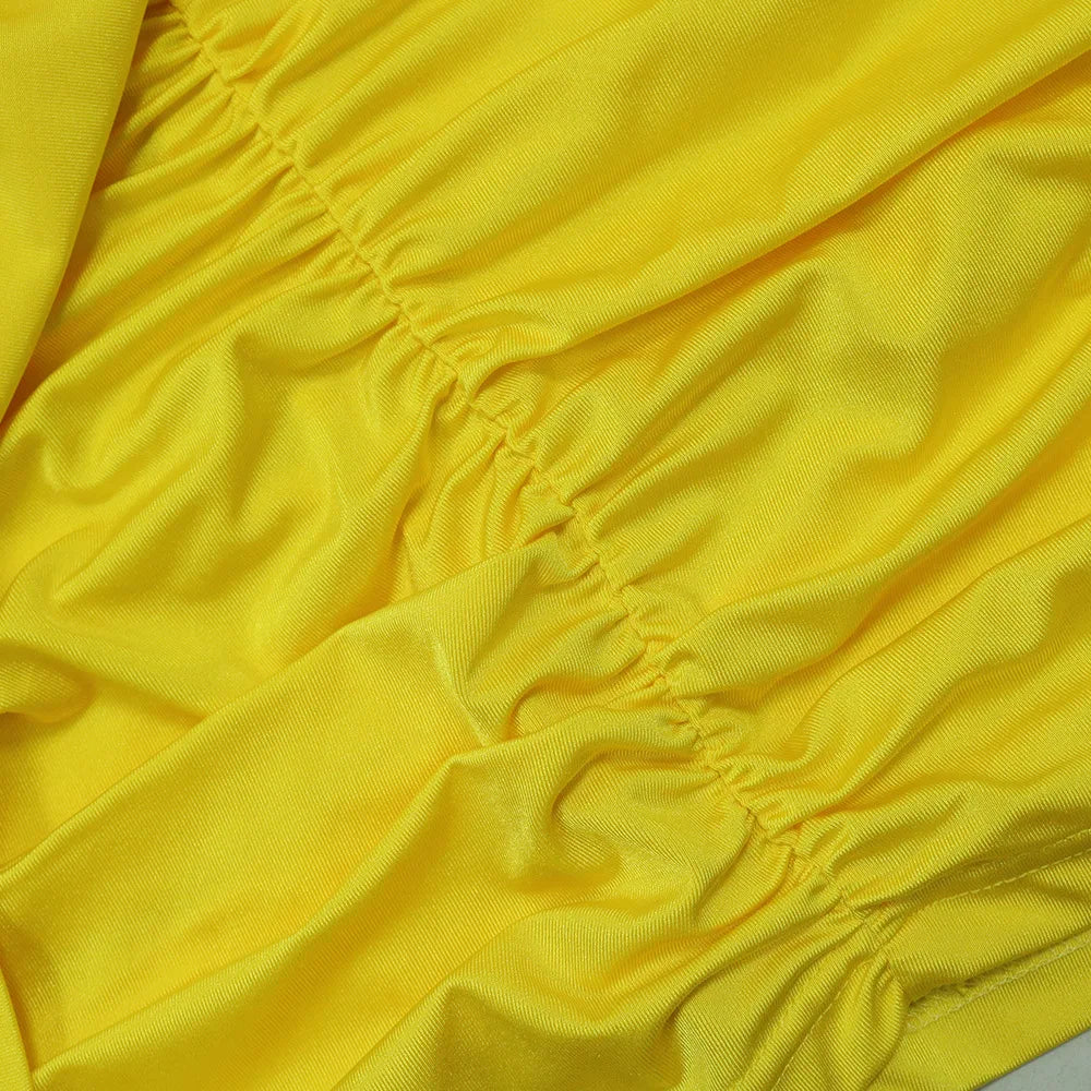 Chic Yellow Sequin Bodycon Dress for Special Occasions - Image 17