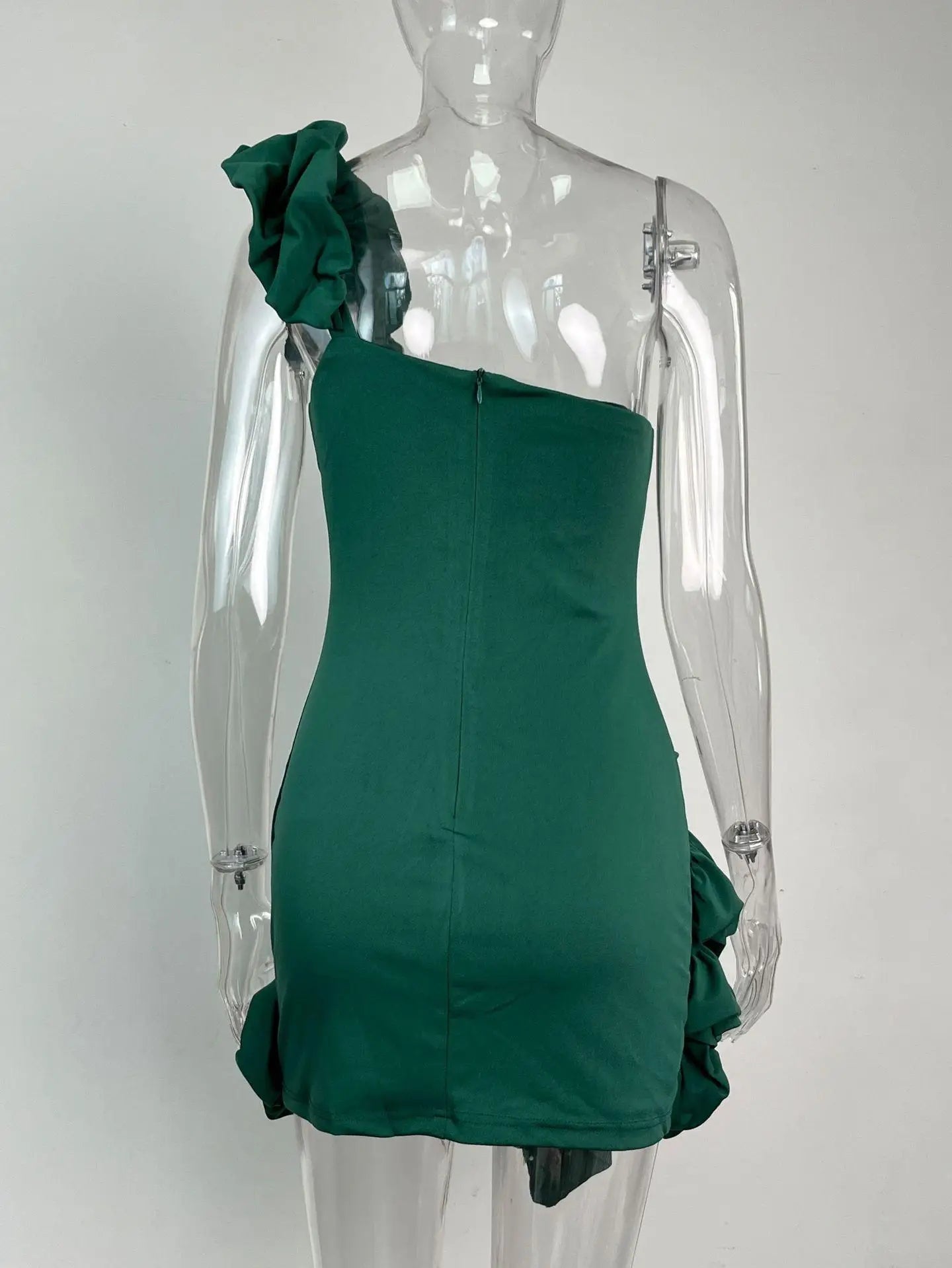 Elegant Strapless 3D Floral Dress for Women - Image 16