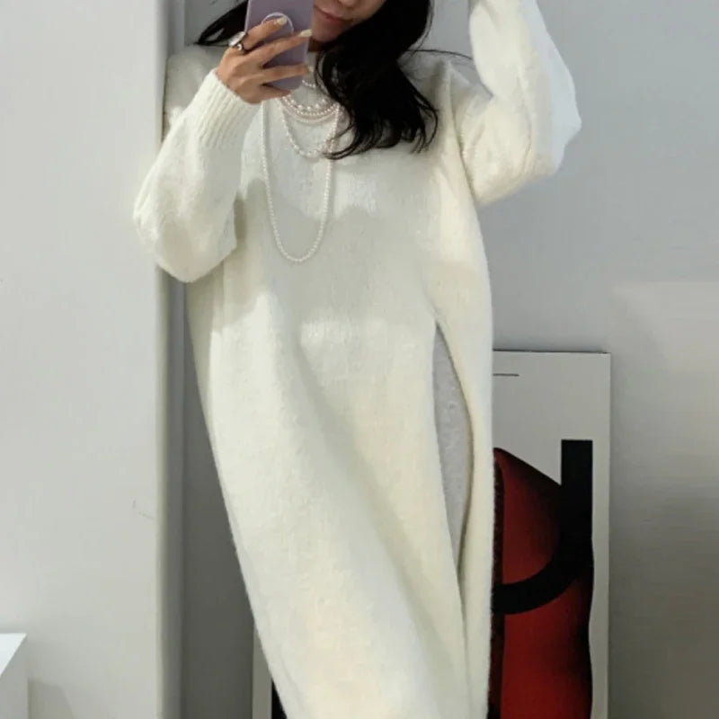 Women's V Neck Knit Bodycon Dress - Cozy & Stylish - Image 14