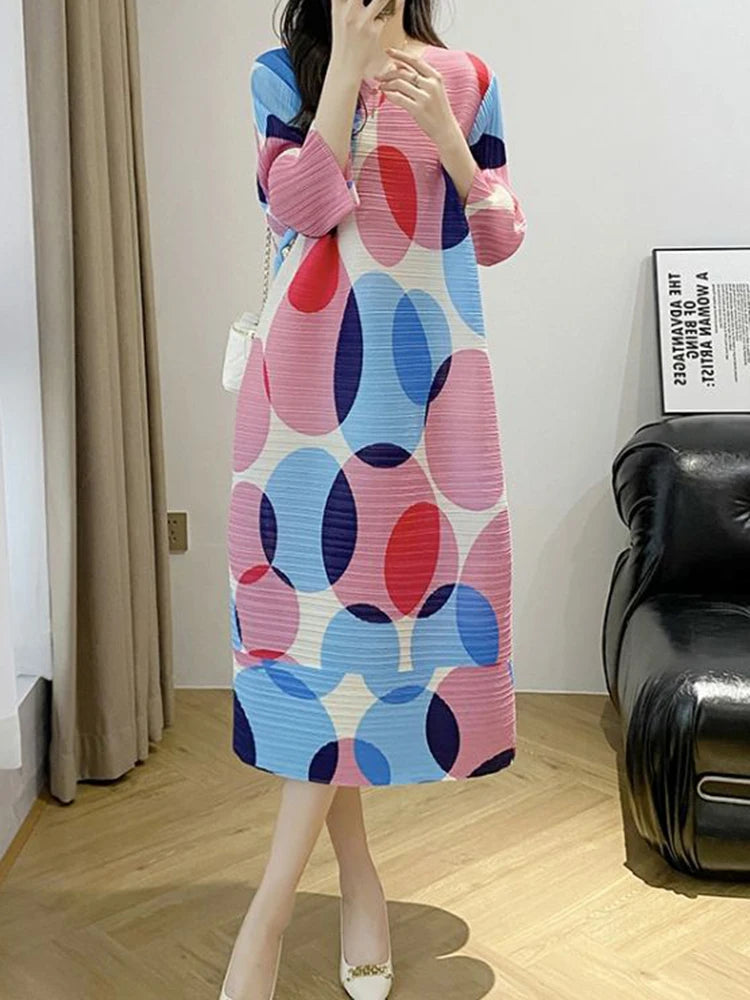 High-End Color Block Maxi Dress for Summer - Image 11