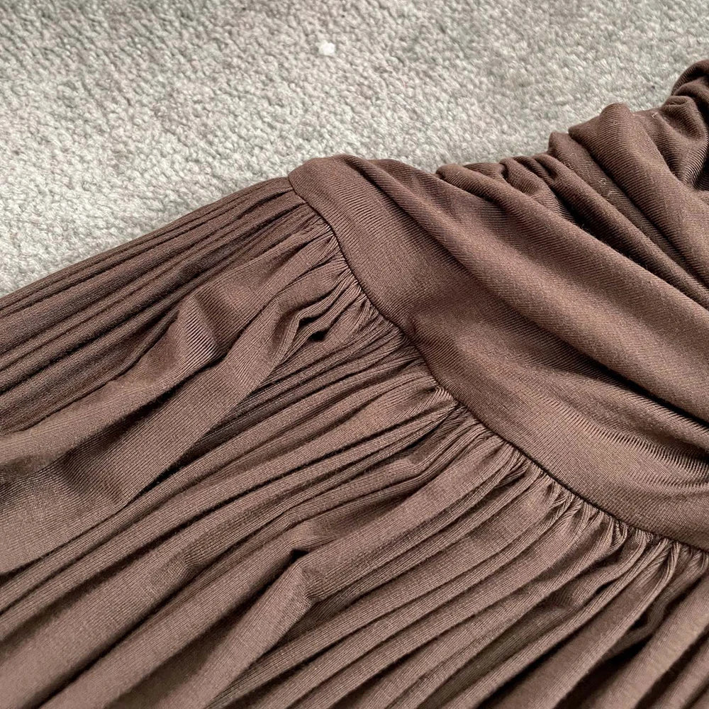 Elegant Y2K Pleated Long Dress for Summer Vibes - Image 21
