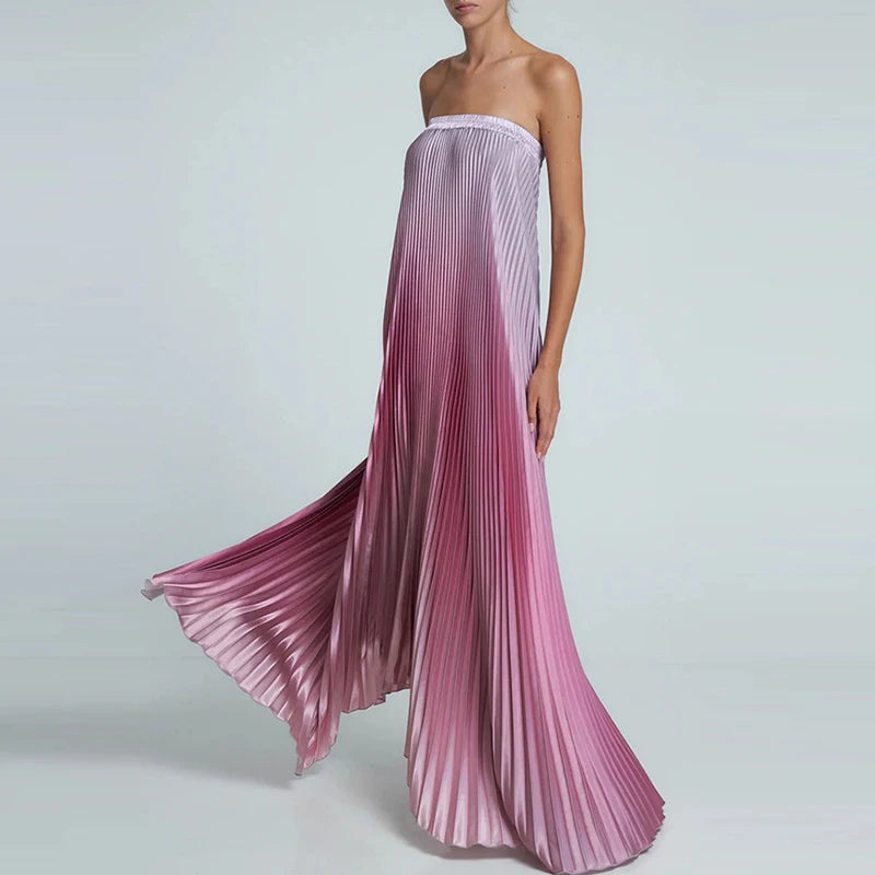 Elegant Off-Shoulder Gradient Evening Dress for Women - Image 10