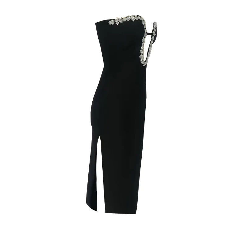 Elegant Strapless Bodycon Dress for Evening Parties - Image 6
