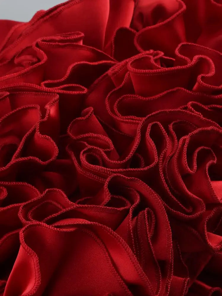 Red Strapless Mini Cocktail Dress for Women - Image 17
