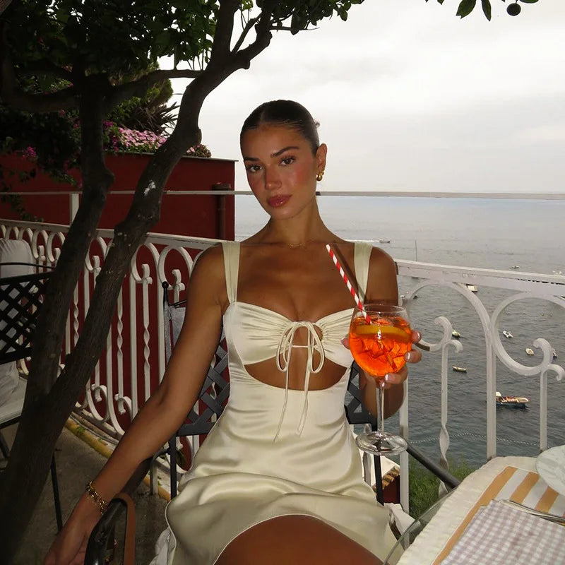 Sexy Mini Bandage Dress with Spaghetti Straps for Summer - Image 18