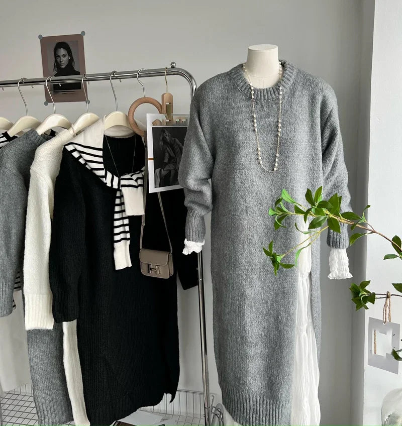 Women's V Neck Knit Bodycon Dress - Cozy & Stylish - Image 21