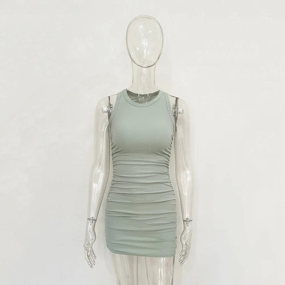 Slim Bodycon Sleeveless Mini Dress for Elegant Parties - Image 42