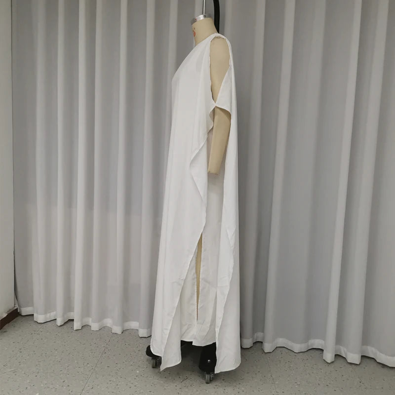 One Shoulder Summer Maxi Dress with Slit for Women - Image 11