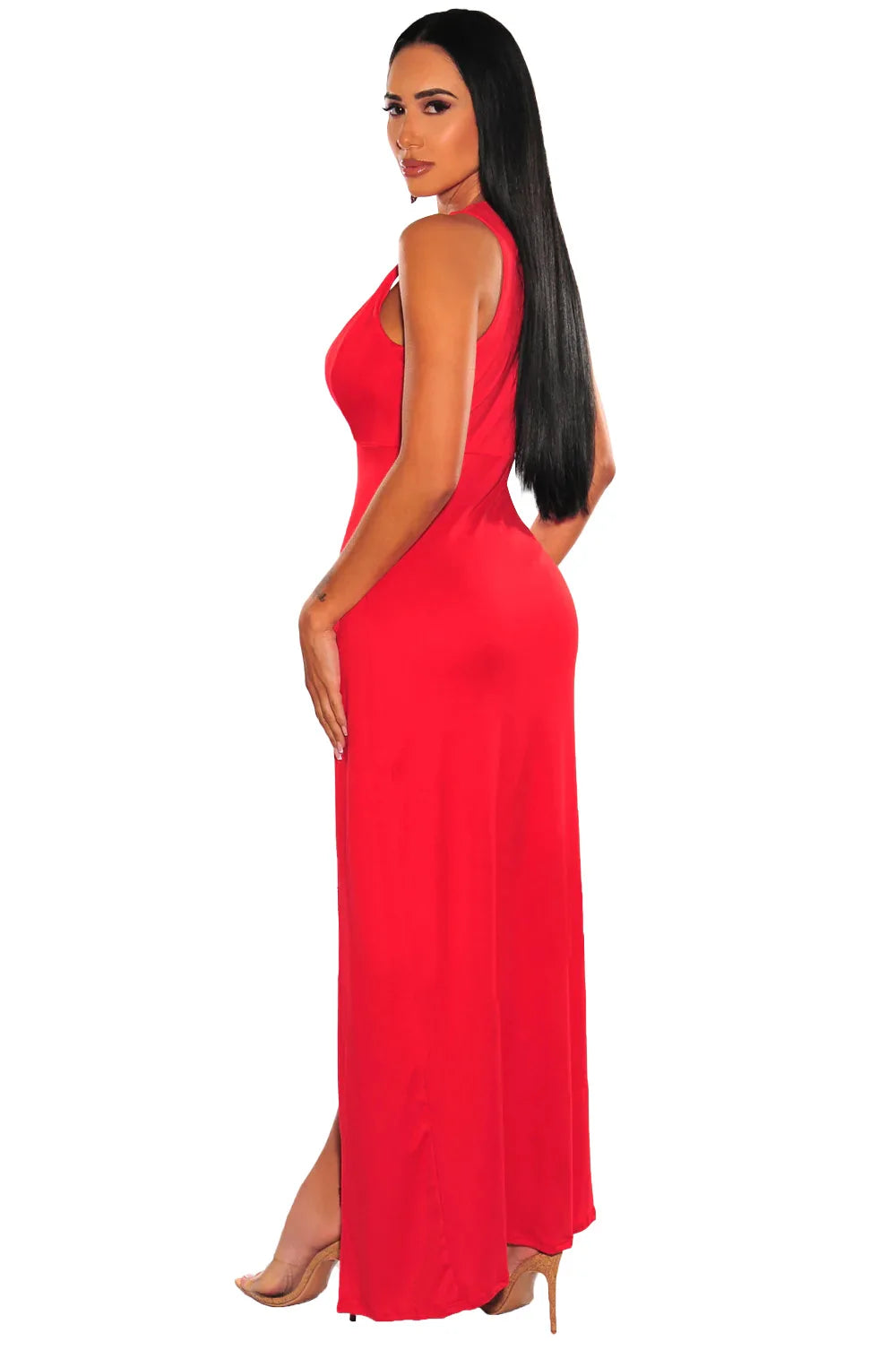 Elegant Deep V-Neck Summer Dress for Women - Image 25
