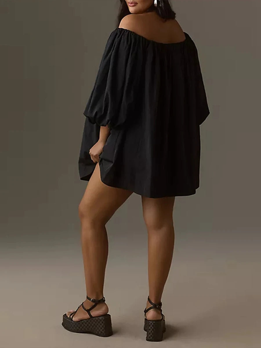 Chic Off-Shoulder Summer Mini Beach Dress for Women - Image 21