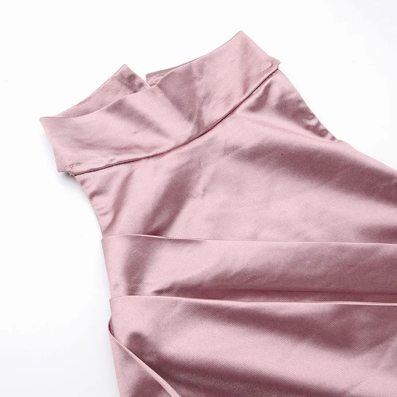 Elegant Halter Backless Bodycon Dress for Evening Events - Image 26