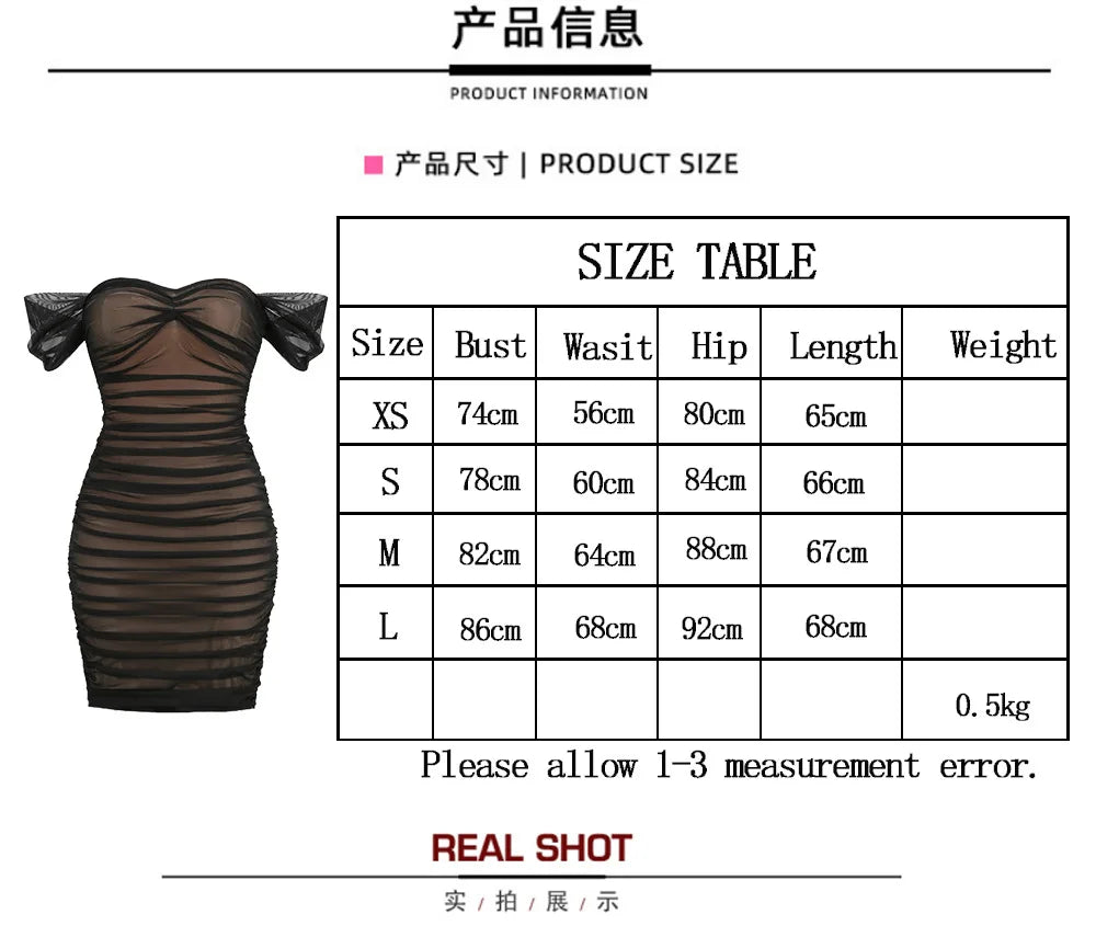 Elegant Off-Shoulder Black Bodycon Dress for Summer Parties - Image 8