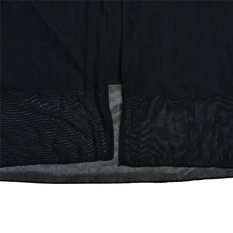 Elegant Sheer Long Sleeve Backless Maxi Dress for Women - Image 17