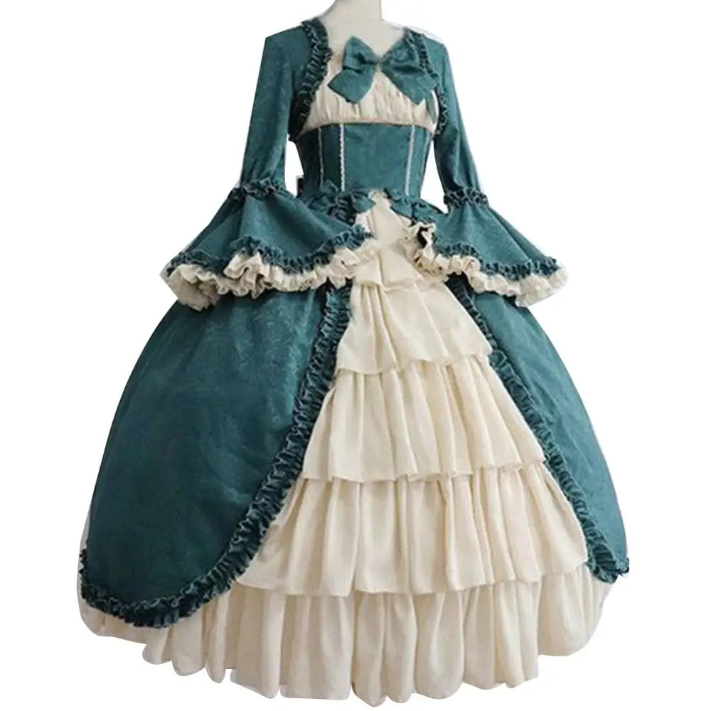 Elegant Retro Gothic Lolita Ball Dress with Bowknot - Image 4
