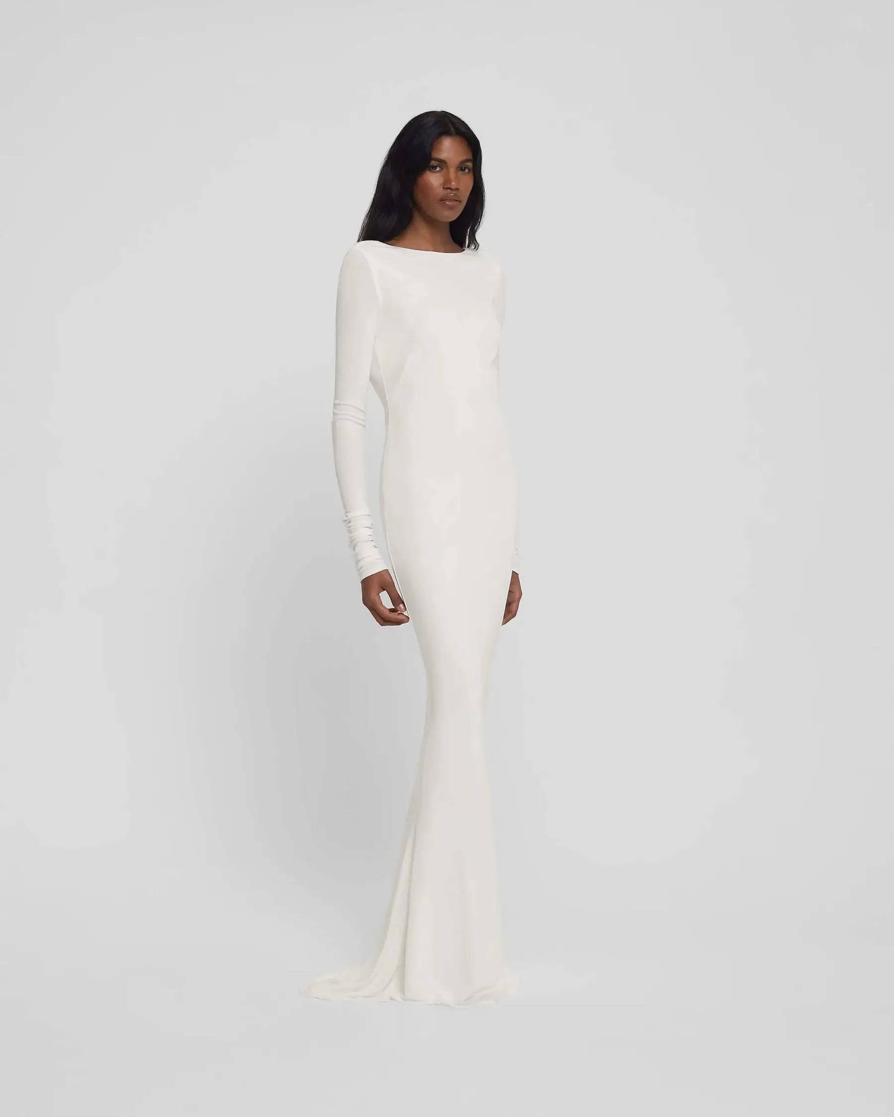 Elegant Backless Long Sleeve Bodycon Dress for Parties - Image 27